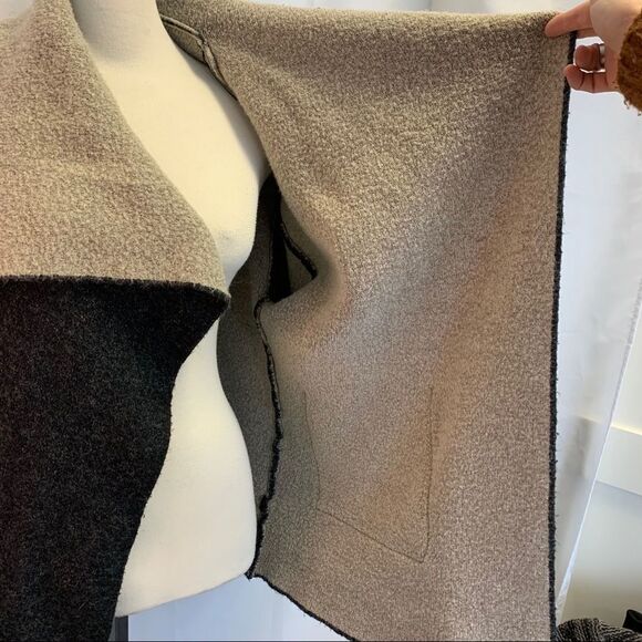 ZARA gray tan knit sweater cardigan size small - Picture 4 of 6